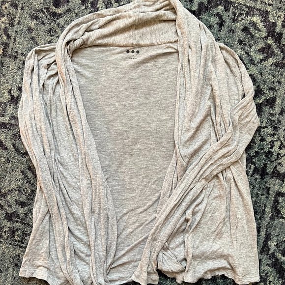 Three Dots Sweaters - Three Dots Open Cardigan Sweater - Grey - Small